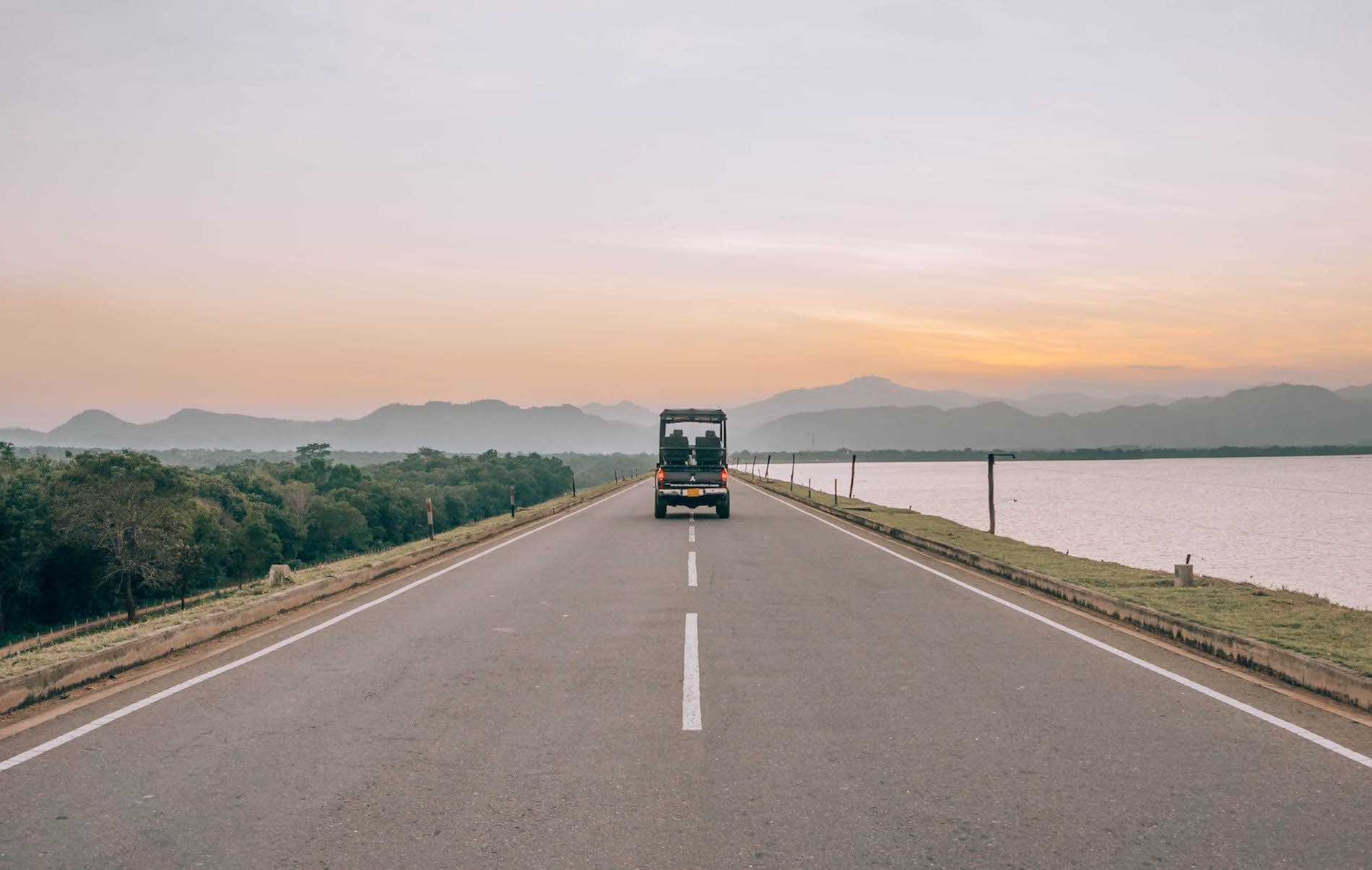 Udawalawe Reservoir Dam: The Golden Hour Panorama
